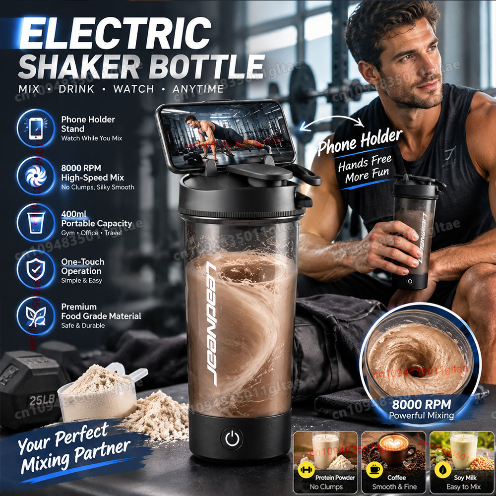 Protein Bar - 400-700ml Electric Shaker Cup Self-Stirring Intelligent