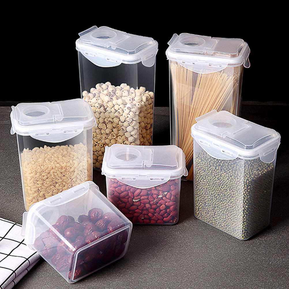 Dried Fruit - 2Pcs Storage Jar Set Plastic Airtight