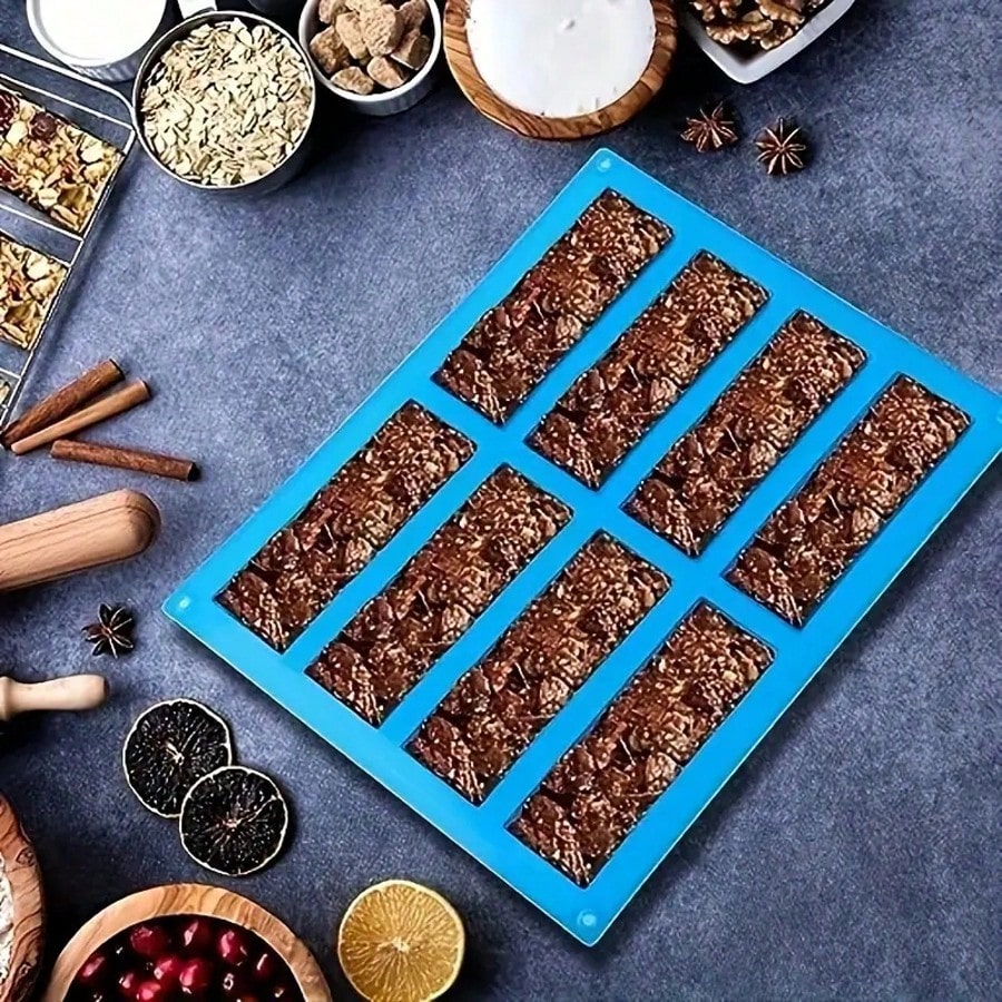 1pc Silicone Granola Bar Mold, - Protein Bar review and price
