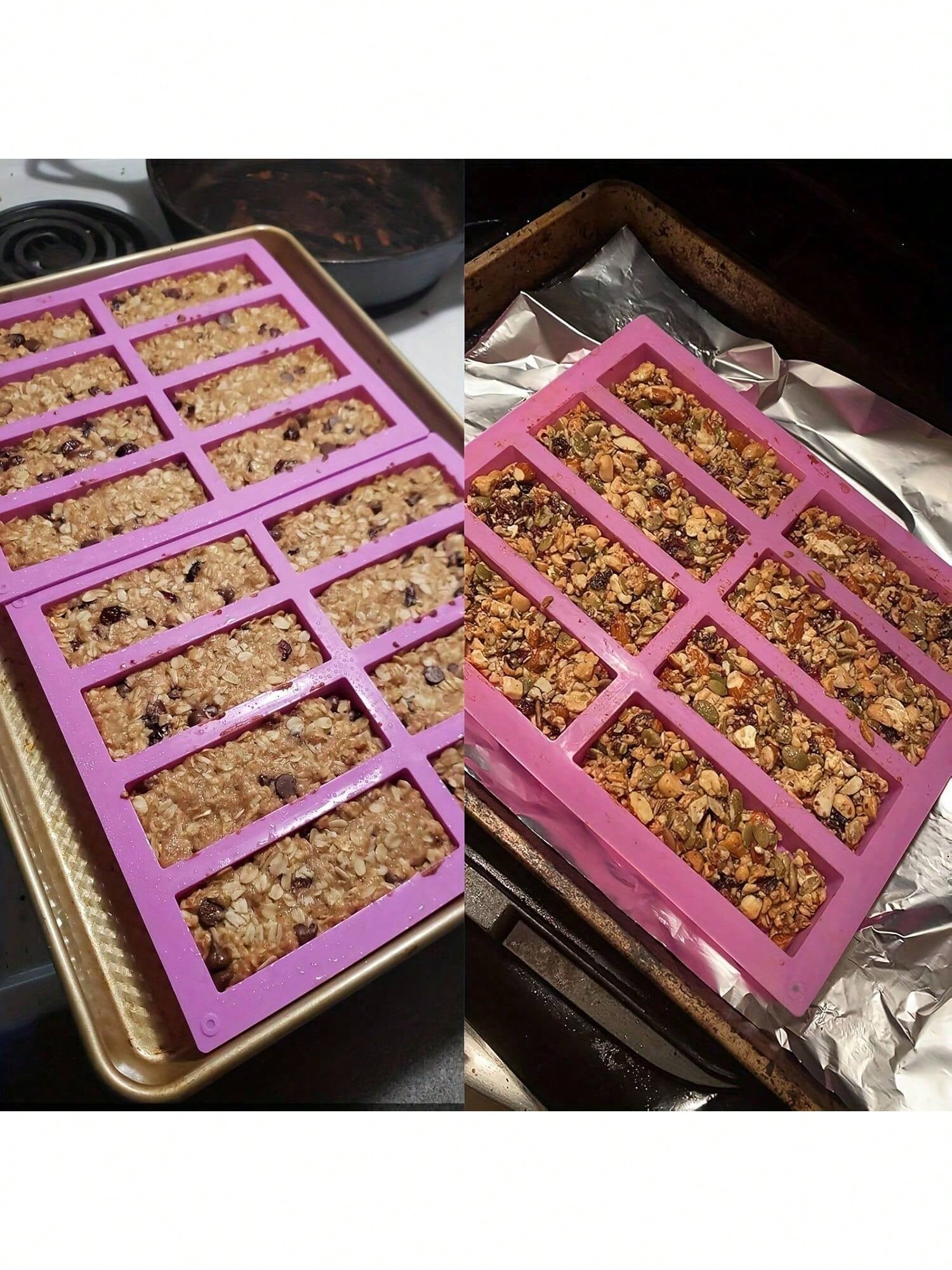 1pc Silicone Granola Bar Mold, - Protein Bar review and price