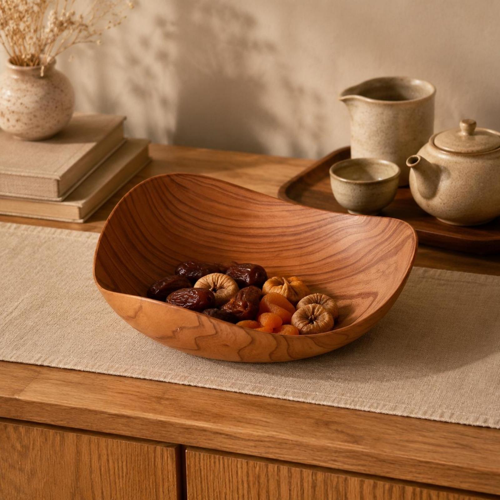 Wood Grain Plastic Fruit Platt - Dried Fruit review and price