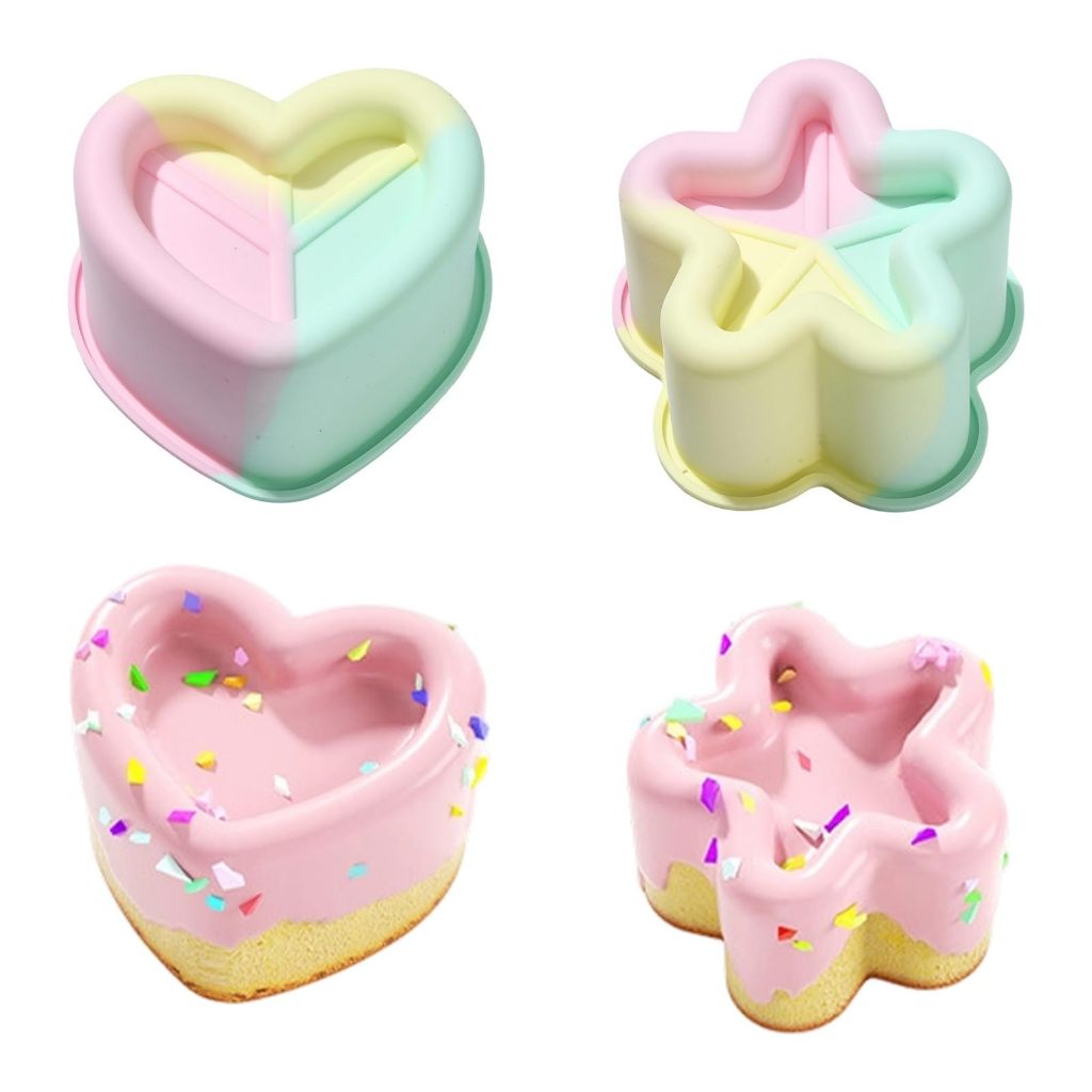 Heart&Star Shape Silicone Baki - Chocolate Snack review and price