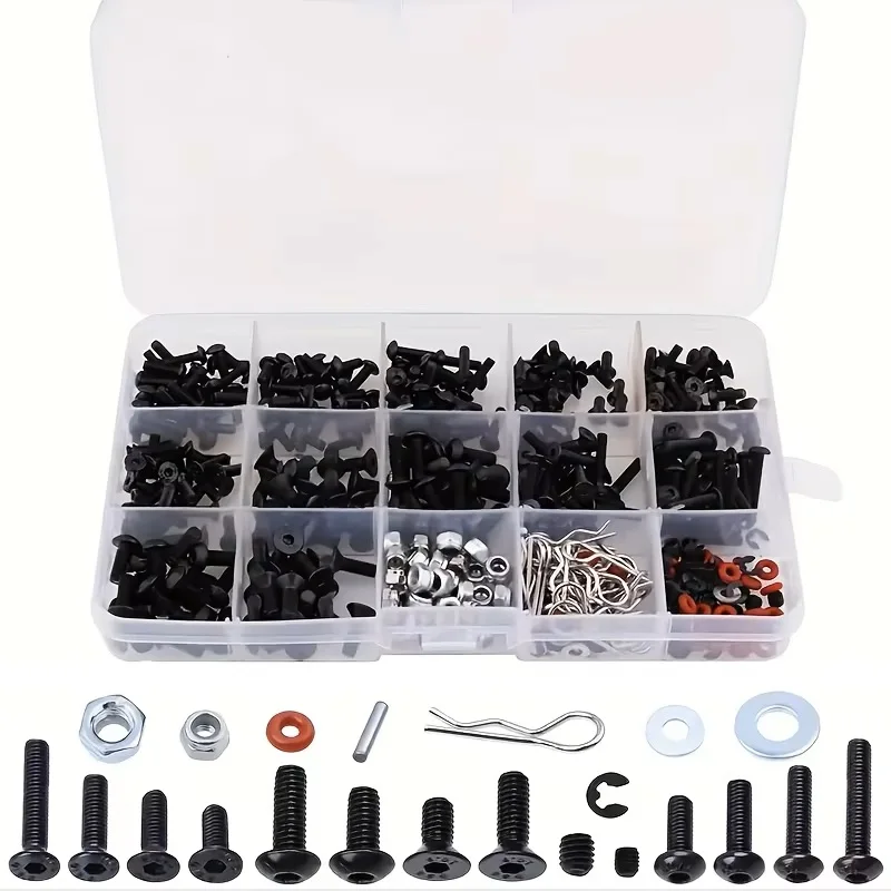 520pcs Universal RC Screw Kit  - Nuts Mix review and price