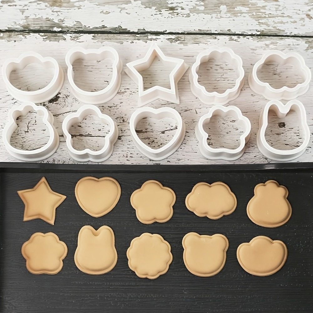 10Pcs Cookie Biscuit  Cutters  - Cookies Pack review and price