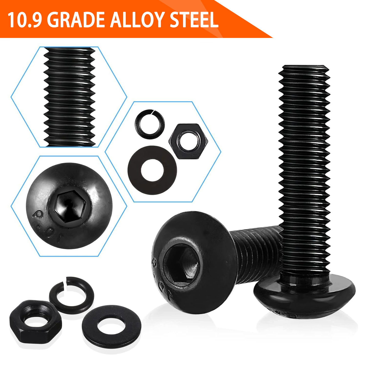 1705PCS Hex Button Head Screw  - Nuts Mix review and price