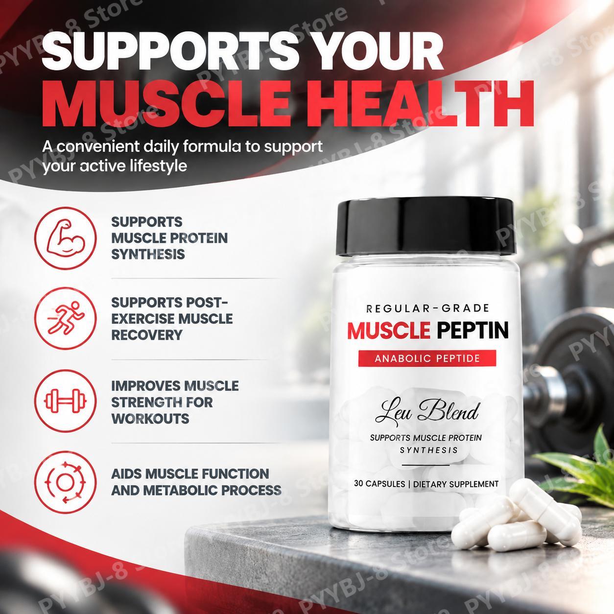 Muscle Peptin Leu Blend Capsul - Protein Bar review and price